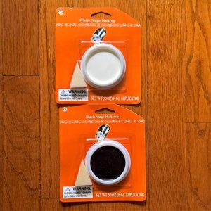 NIB Black and White Stage Makeup Pots